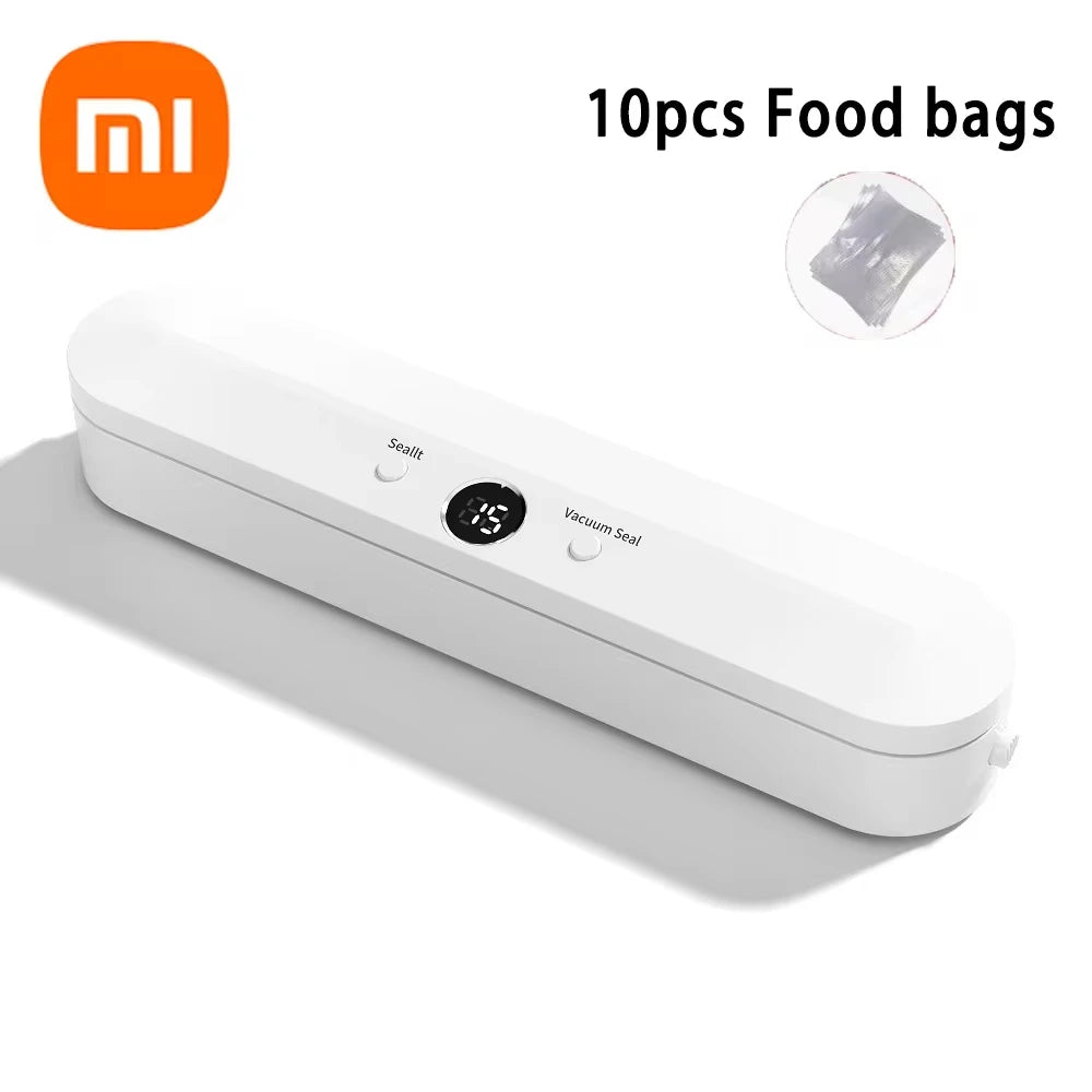 Xiaomi MIJIA Automatic Vacuum Sealer Machine For Food Storage With 10pcs Food Saver Bags 220V Sealing Machine Vacuum package New