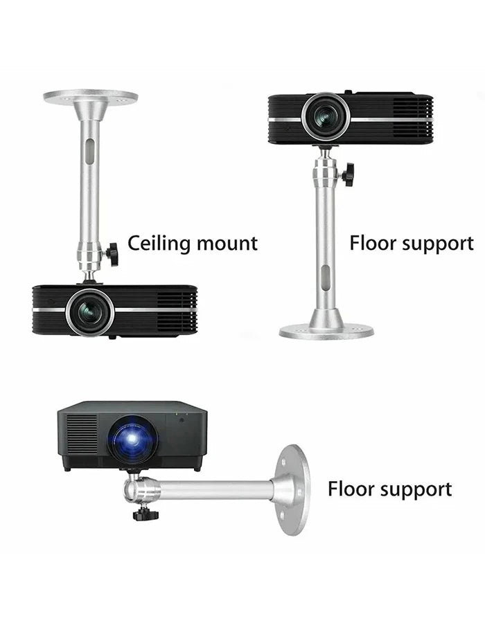 Portable Projector Bracket 360° Rotatable Ceiling Wall Mount Beamer Holder Aluminium compatable for HY300 HY320 Beam Projector