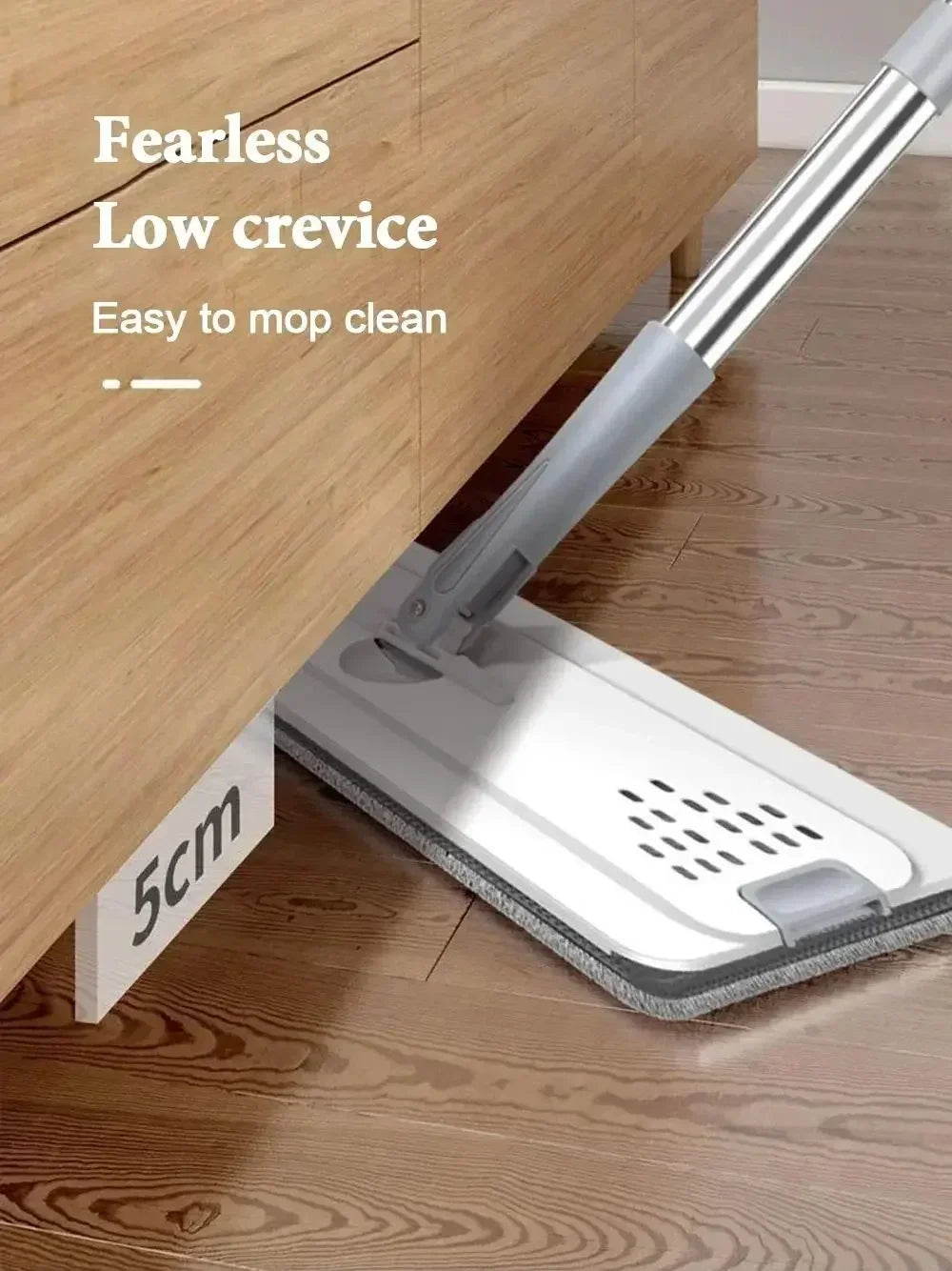 Mops with Bucket Thickened mop Clear Water Separation Lazy No Hand-Washing Squeeze Automatic Dewatering Broom Floor Cleaning Mop