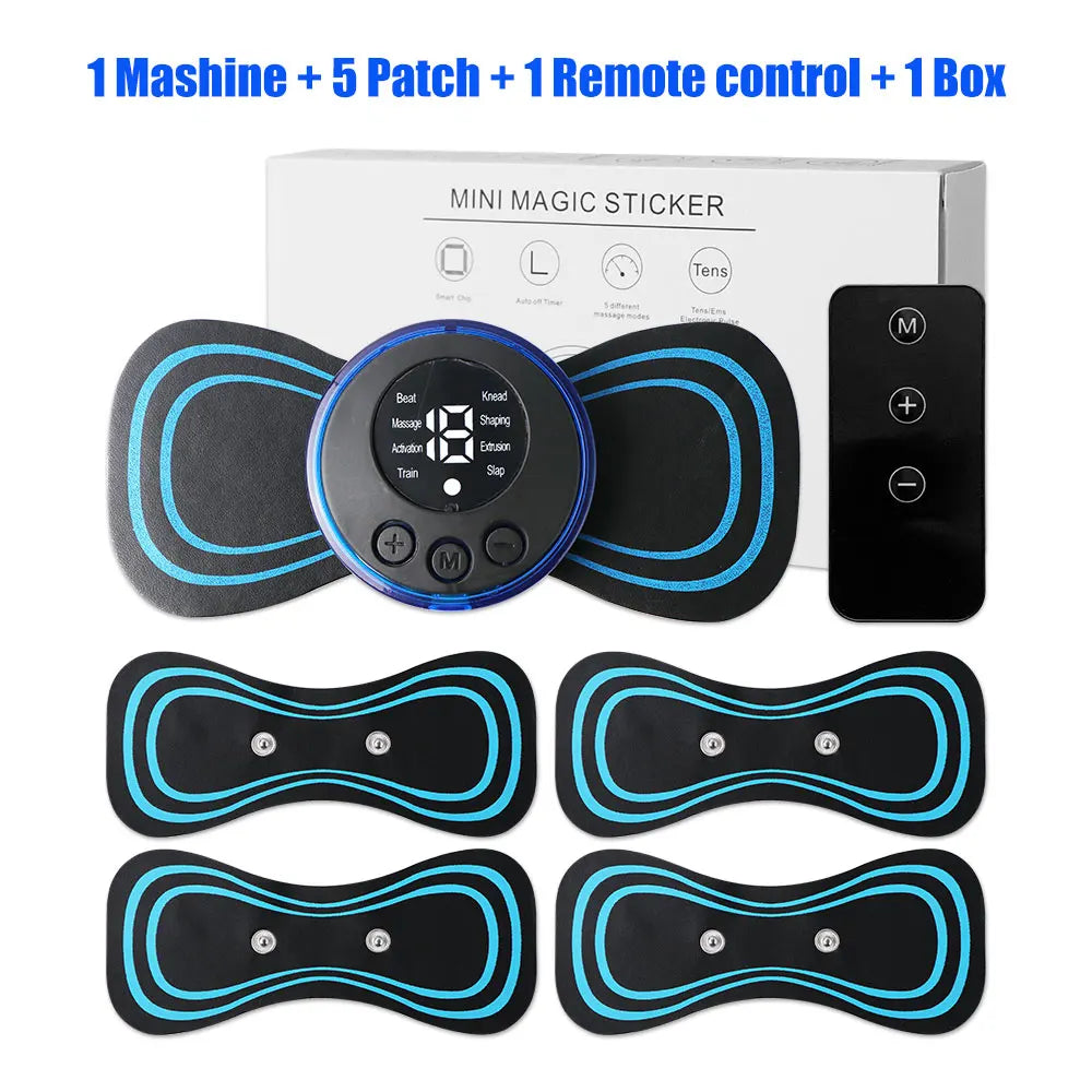 EMS Neck Massager Electric Cervical Vertebra Massage Patch for Relieve Relax Muscle Fatigue Relaxation Portable Neck Stretcher