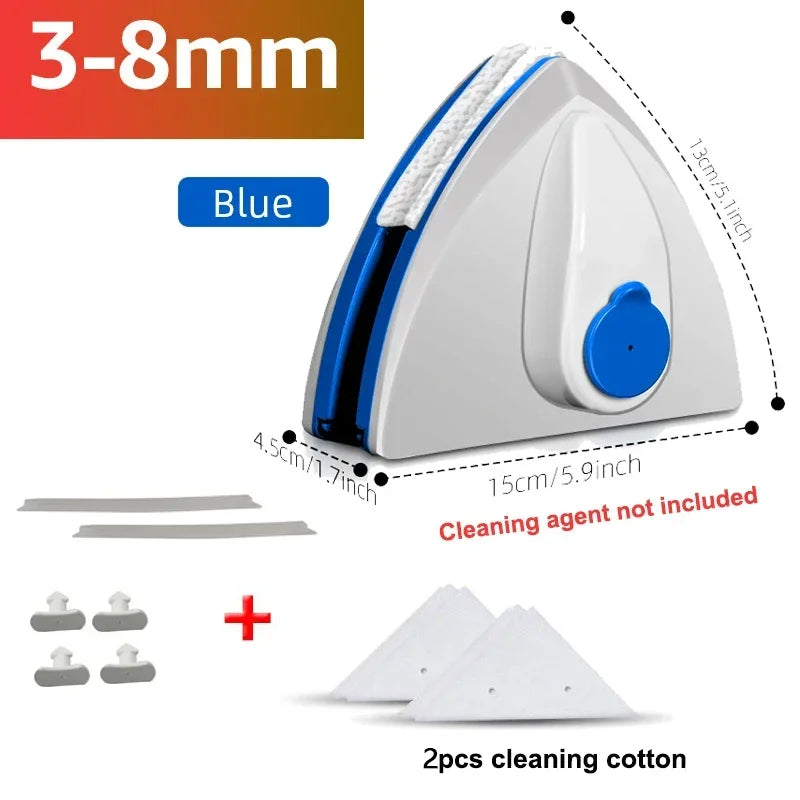 Home Window Cleaner Water Injection Glass Eraser Double Sided Magnetic Window Eraser Double Layer Hollow Glass Cleaning Tool