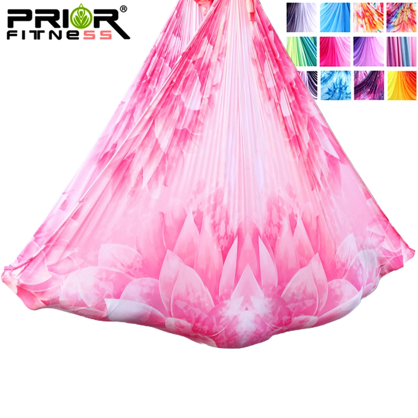4m Aerial Yoga Hammock Fabric Ombre Aerial silks Gradient Color Yoga Fitness Stretch Belt For GYM Indoor Yoga Studio