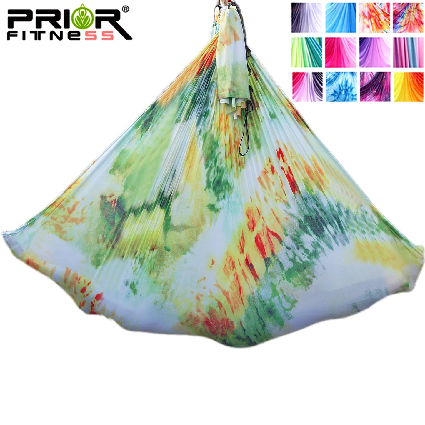 4m Aerial Yoga Hammock Fabric Ombre Aerial silks Gradient Color Yoga Fitness Stretch Belt For GYM Indoor Yoga Studio