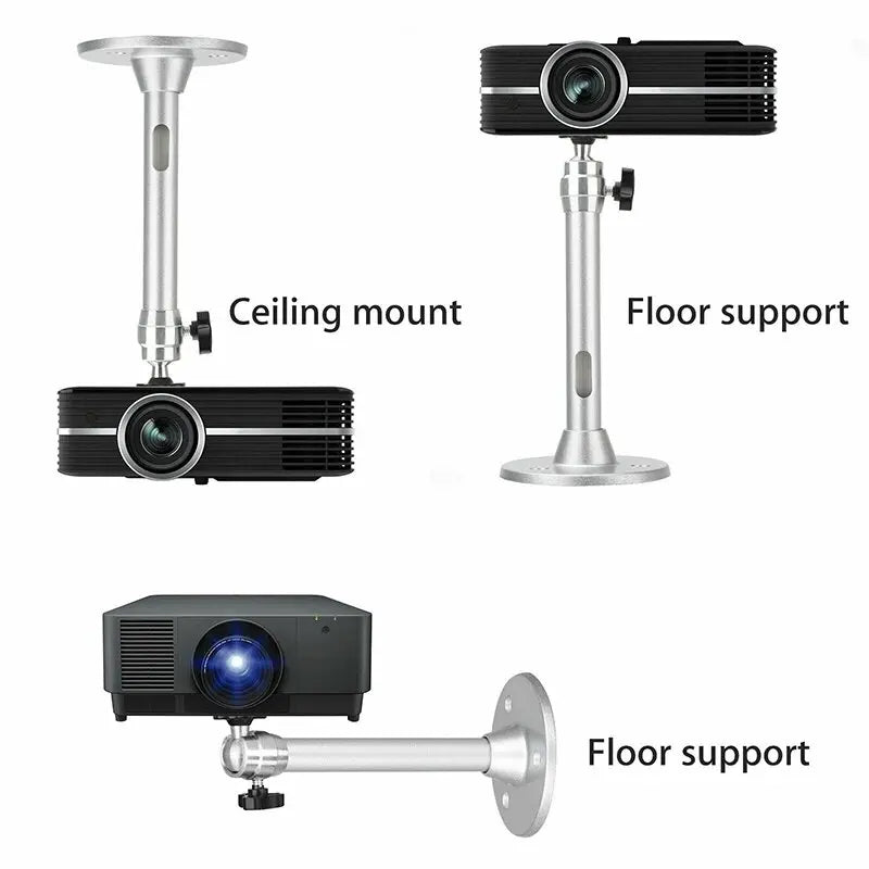 Portable Projector Bracket 360° Rotatable Ceiling Wall Mount Beamer Holder Aluminium compatable for HY300 HY320 Beam Projector