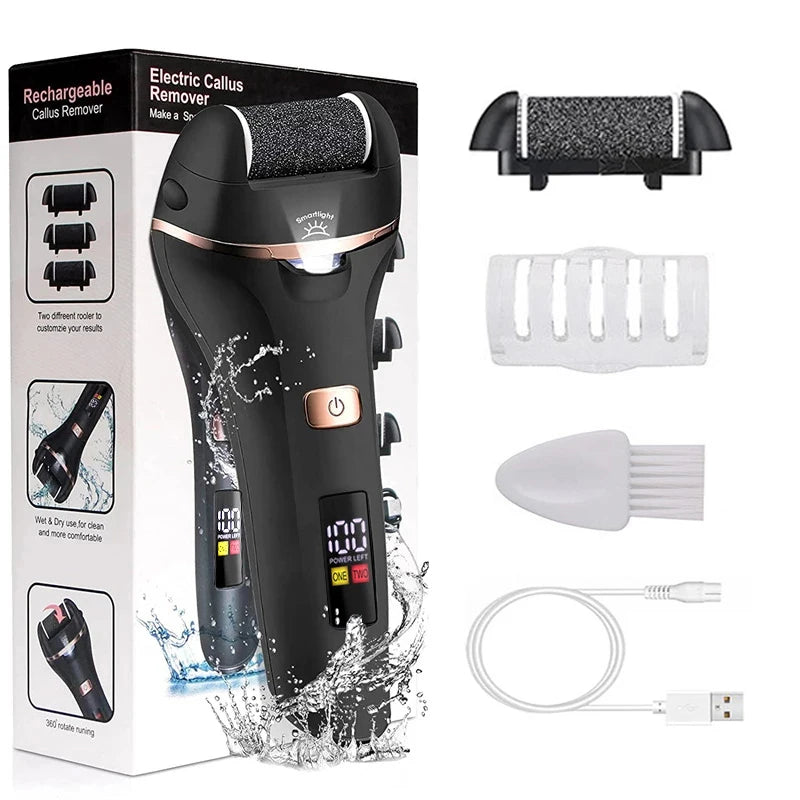 Rechargeable Electric Foot File Callus Remover Machine Pedicure Device Foot Care Tools Feet For Heels Remove Dead Skin brand new