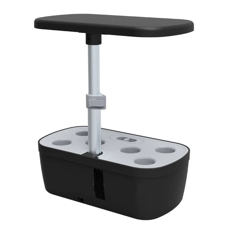 6-Plants Indoor Hydroponics System Herb Planting Pot/Black Planters Kit Led Plant Lamp Soilless Cultivation Vegetable Box