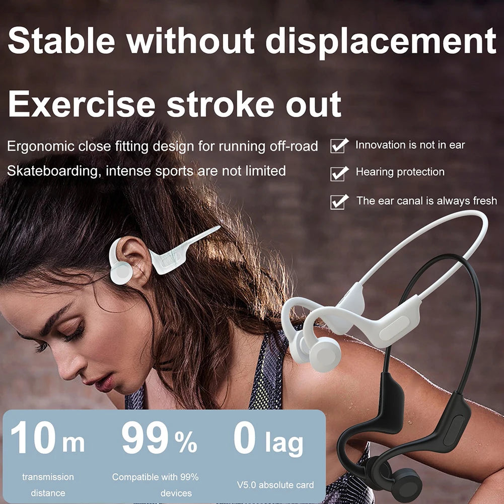 YYK-Q33 Bone Conduction Translation Earbuds 144 Languages Bluetooth Bone Conduction Earphones Real-time Two-Way Earbud Headphone