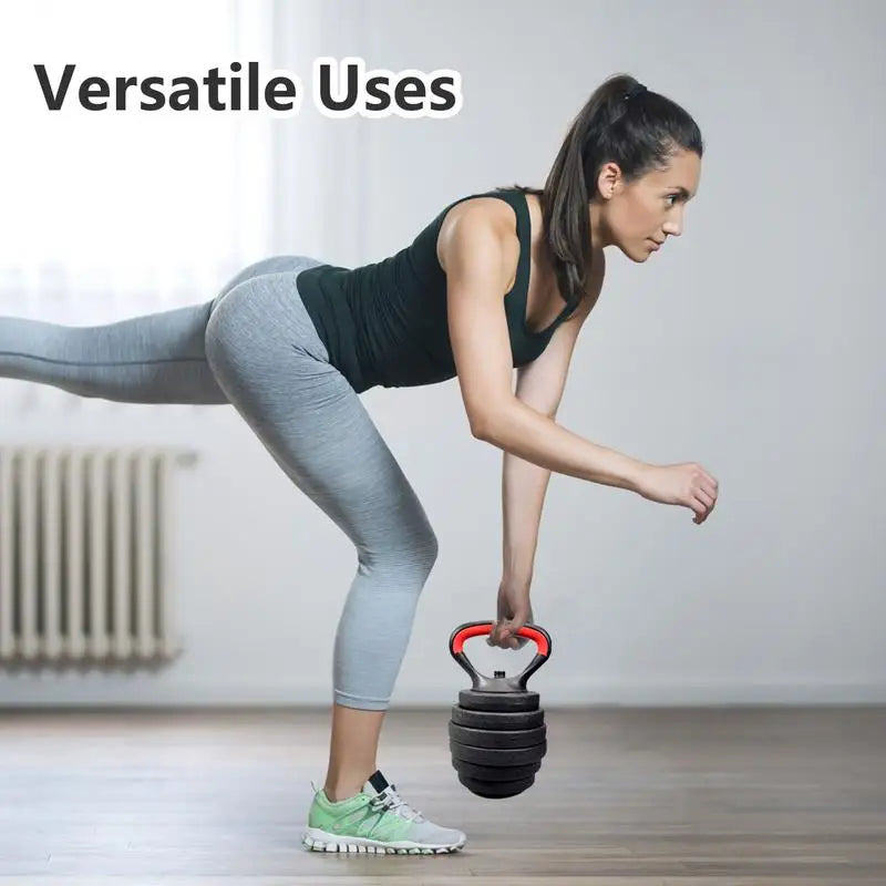 2025 Fitness Adjustable Metal Kettlebell Handle for Weight Plates Arm Strength Workout Kettle Bell Grip Dumbbell