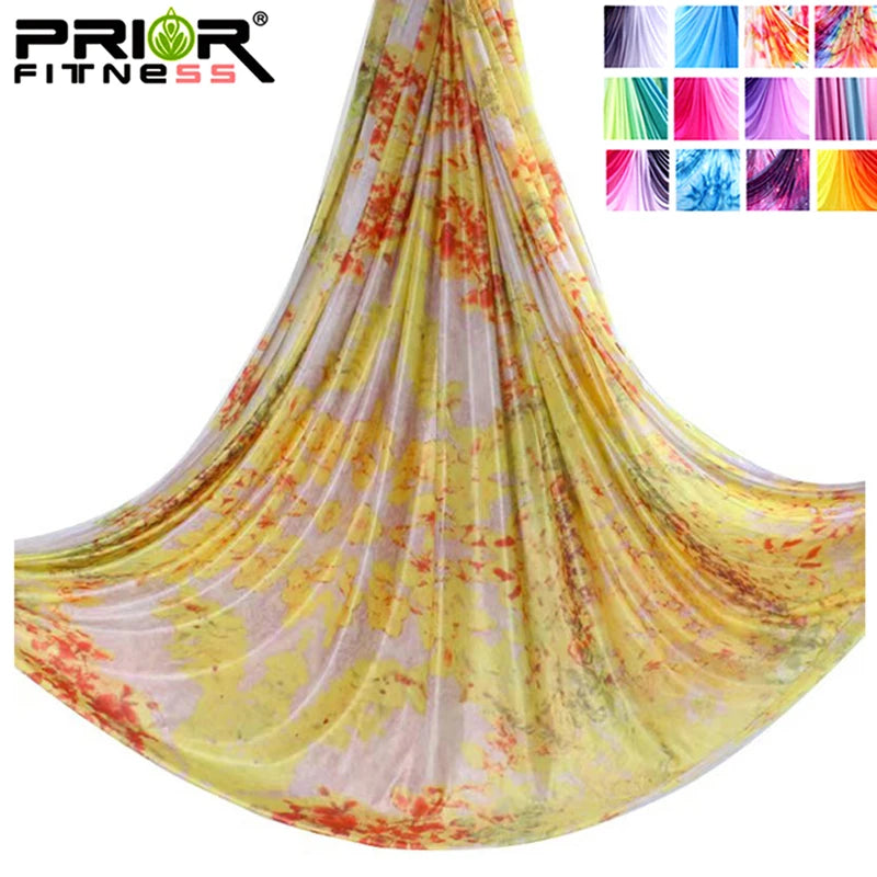 4m Aerial Yoga Hammock Fabric Ombre Aerial silks Gradient Color Yoga Fitness Stretch Belt For GYM Indoor Yoga Studio