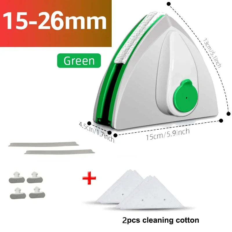 Home Window Cleaner Water Injection Glass Eraser Double Sided Magnetic Window Eraser Double Layer Hollow Glass Cleaning Tool