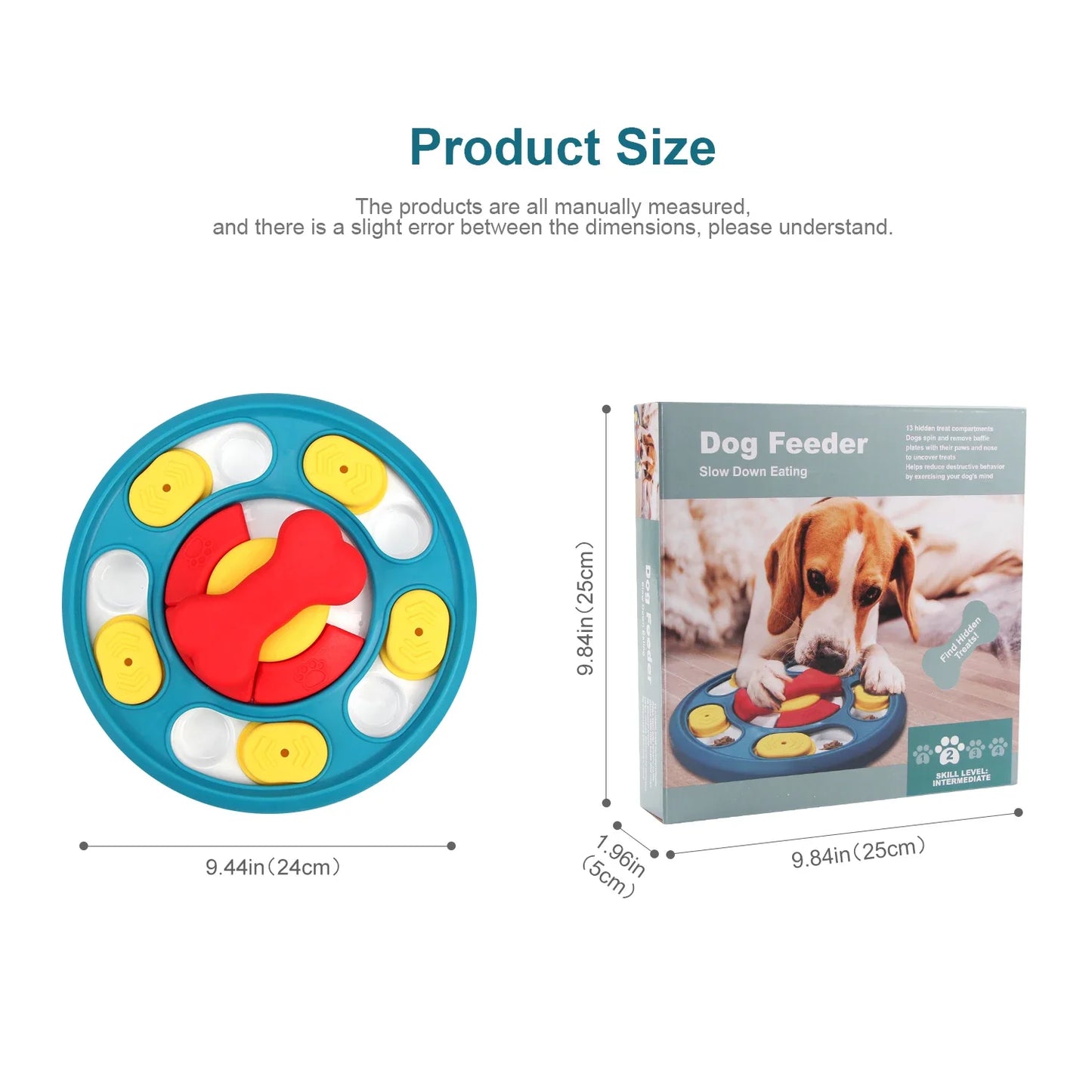 Dog Puzzle Toys Slow Feeder Interactive Increase Puppy IQ Food Dispenser Anti-Choking Tableware Dog Licking Plate Pet Supplies