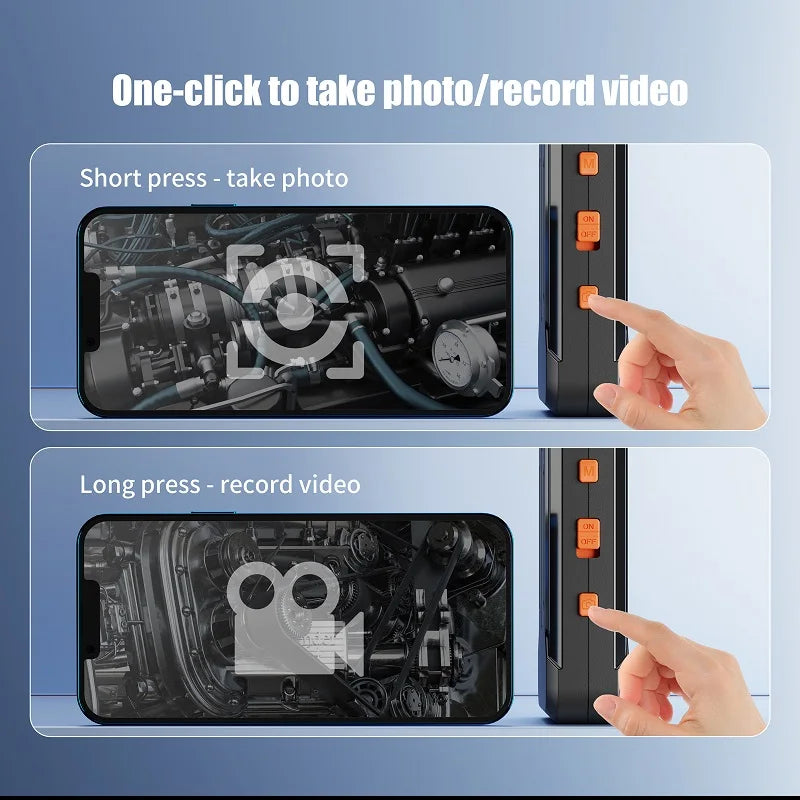 Industrial WIFI Endoscope HD1080P Single Dual Lens Camera 8MM/5.5MM/3.9MM Car Inspection Borescope IP68 Waterproof 2600mAh LEDs