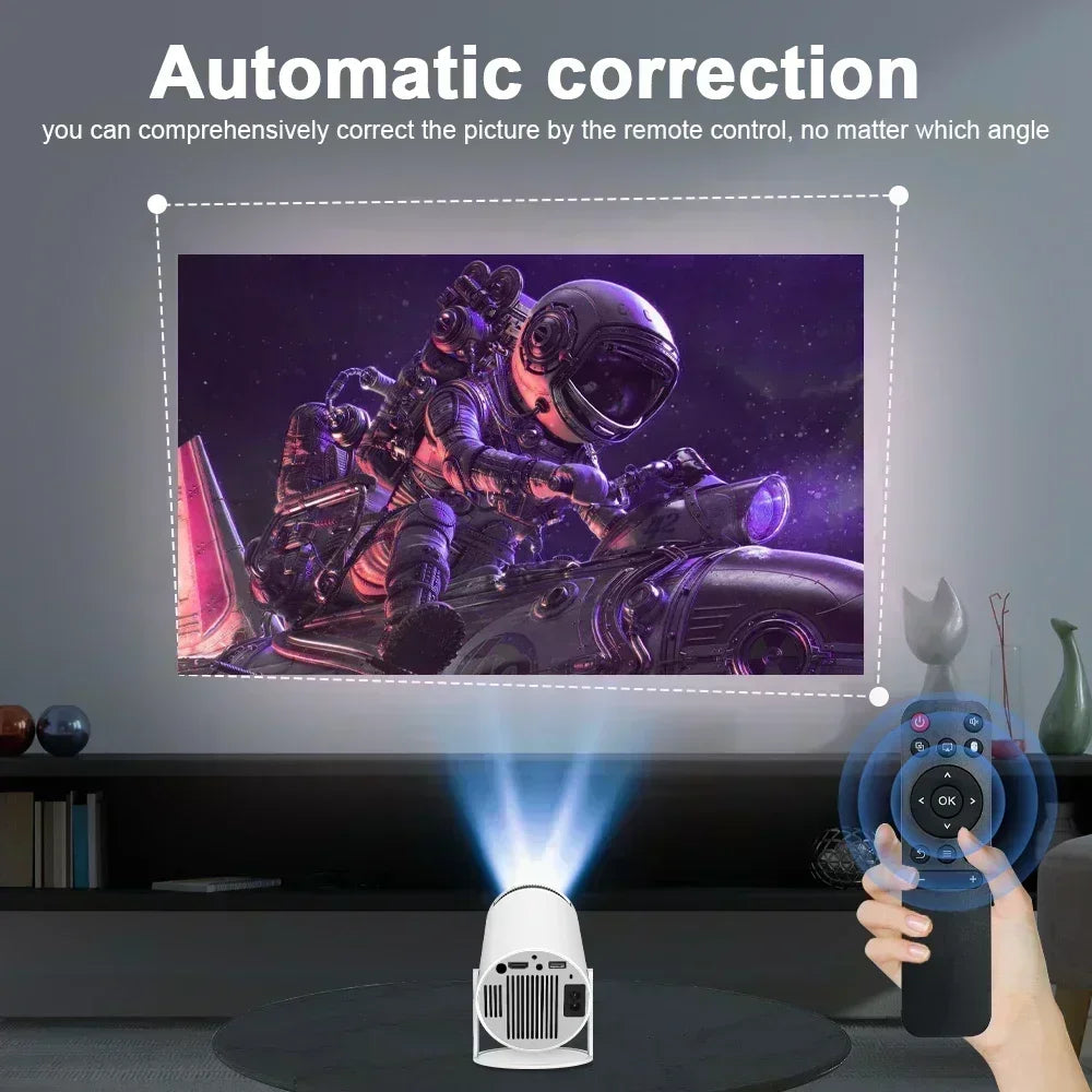 New 2025 4K Android 11 Dual Wifi6 200 ANSI Allwinner H713 BT5.0 1080P 1280*720P Home Cinema Outdoor portable Projetor