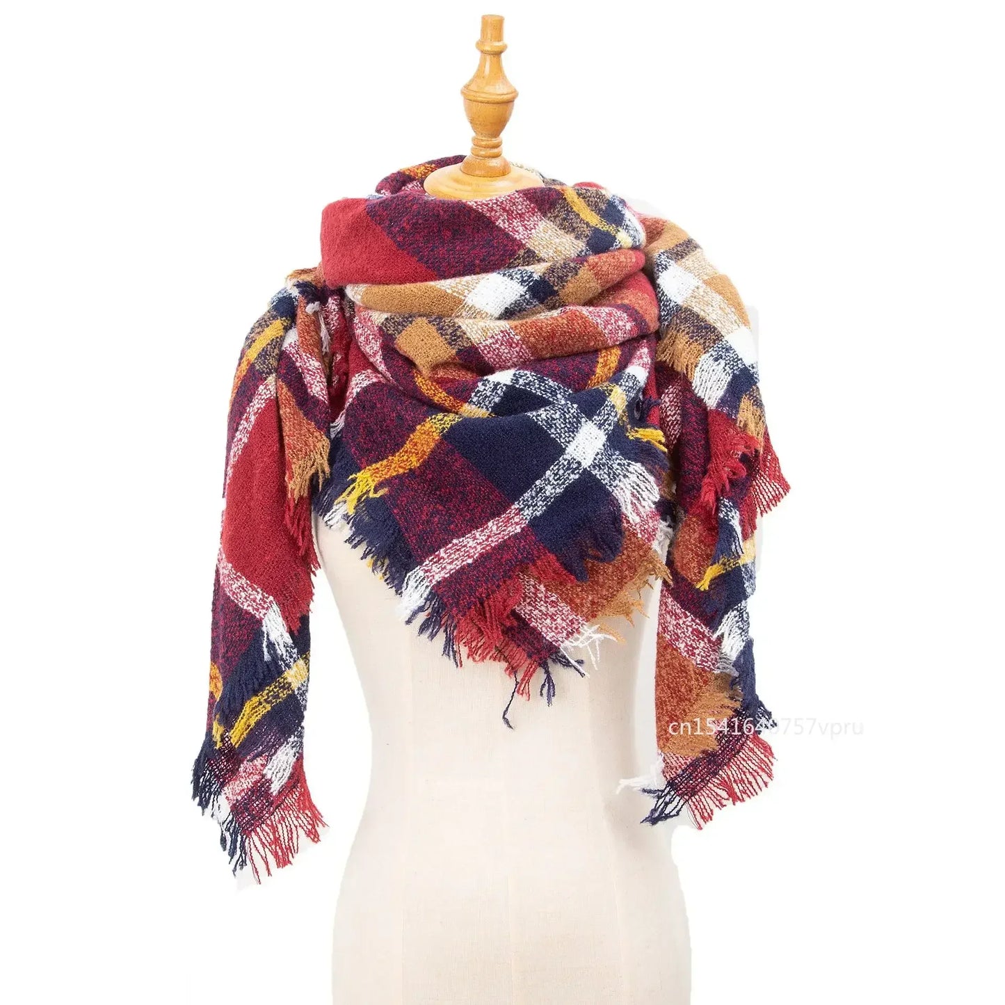 Newest Designer Scarf women luxury Plaid Scarves Shawls Brand Knitted Cashmere Bufandas Invierno Mujer Fashion Bandana Wrap