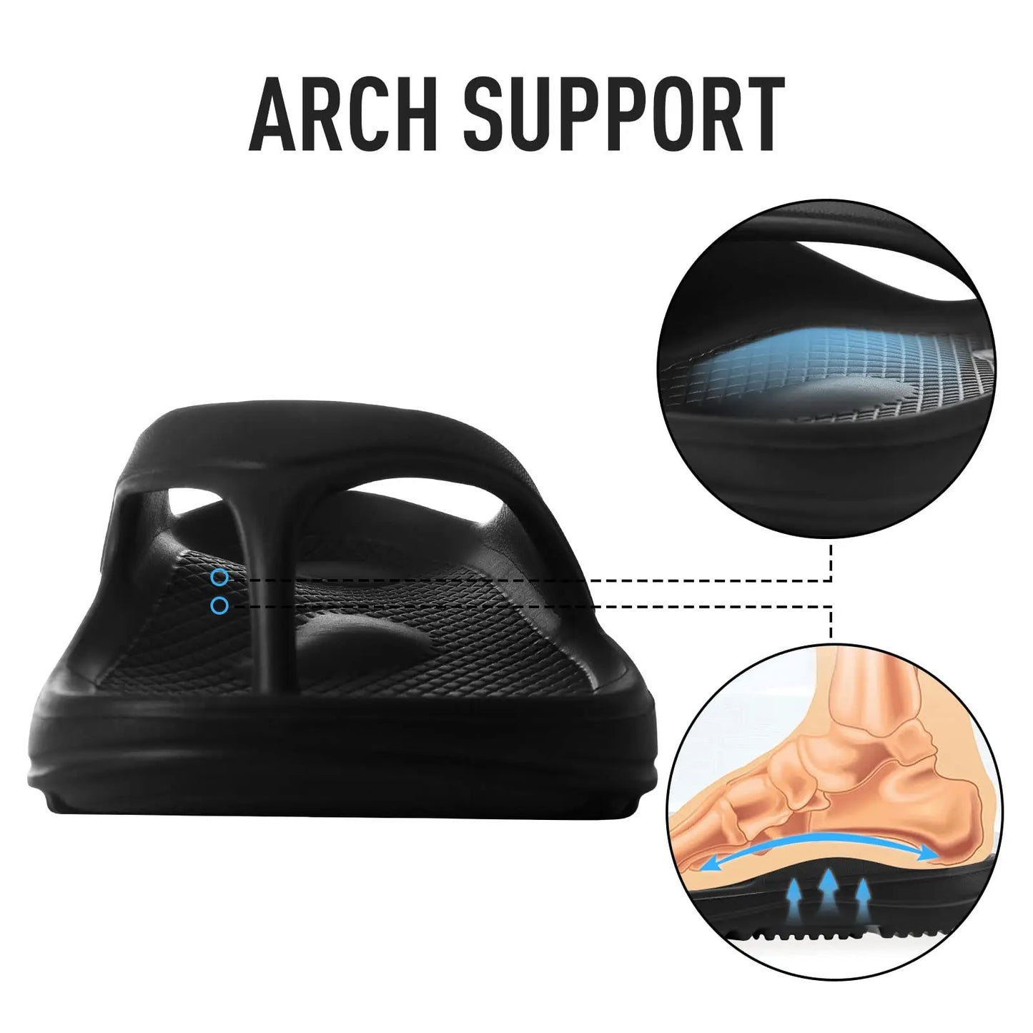 Smile Pop Orthopedic Women's Flip-flops Summer Sandals for Women Soft Summer Beach Shoes New Arch Support Recovery Flip Flops