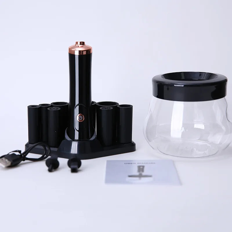 Professional 1PC Black/pink Electric Makeup Brush Cleaner Fast Washing Drying Make up Brushes Cleaning Makeup Brush Tools