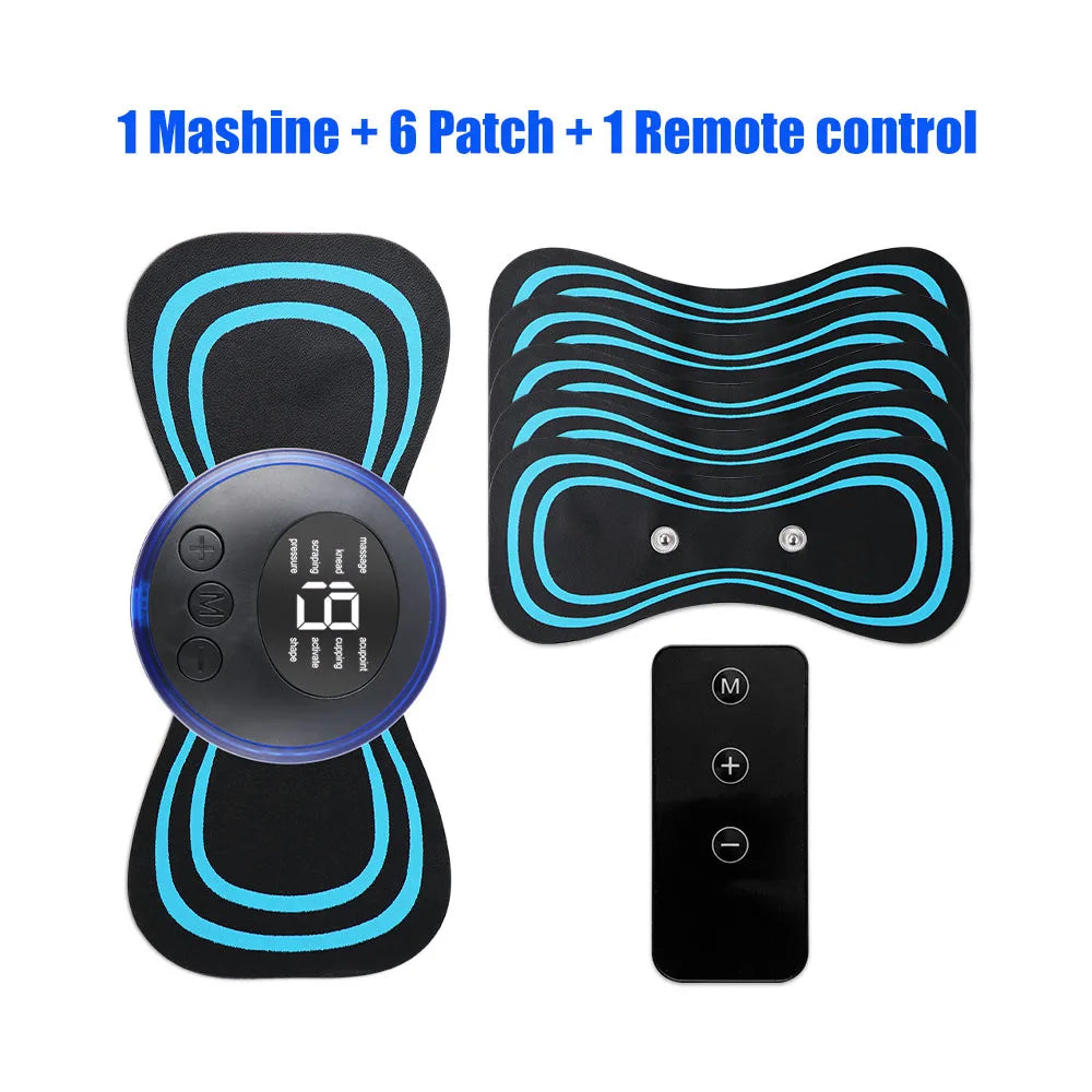 EMS Neck Massager Electric Cervical Vertebra Massage Patch for Relieve Relax Muscle Fatigue Relaxation Portable Neck Stretcher