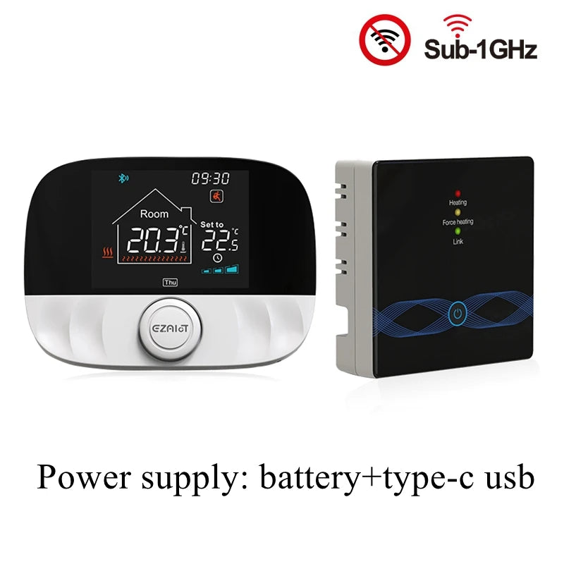 Tuya WiFi Thermostat RF Wireless Receiver Smart Remote Temperature Controller Works With Alexa Google Home For Water Gas Boiler
