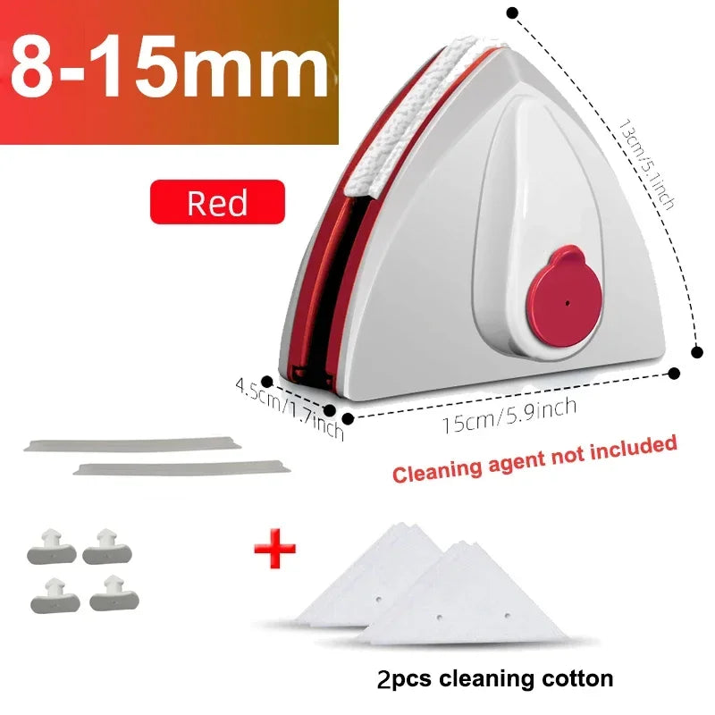 Home Window Cleaner Water Injection Glass Eraser Double Sided Magnetic Window Eraser Double Layer Hollow Glass Cleaning Tool