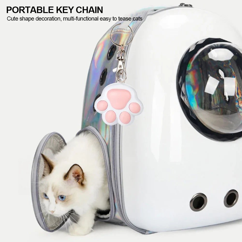 LED Cute Laser Transform Pattern Pet Cat Toys USB Rechargeable Toy Interactive Bright Animation Pointer Light Pen Training Toys