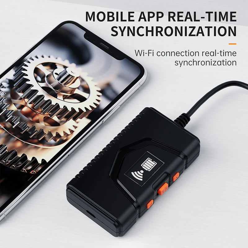 Industrial WIFI Endoscope HD 1080P Dual Lens Camera 5.5MM Car Inspection Borescope IP67 Waterproof for Vehicle Engine
