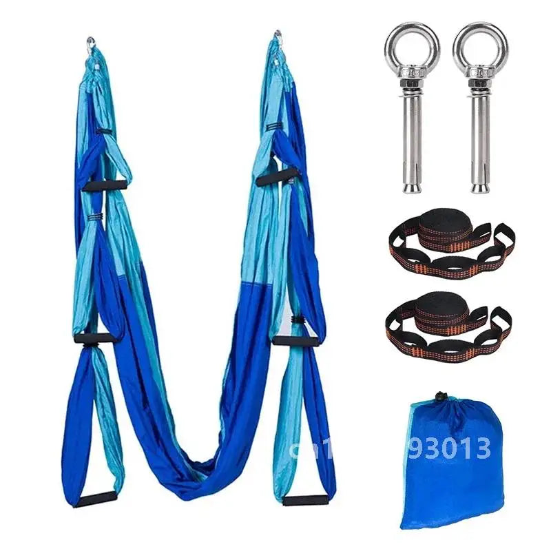Yoga Swing Set for Home Outdoor Body Shaping Pilates Exercises Aerial Yoga Hammock Hanging Belt Inversion Trapeze