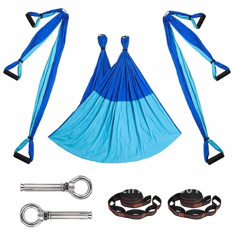 Yoga Swing Set for Home Outdoor Body Shaping Pilates Exercises Aerial Yoga Hammock Hanging Belt Inversion Trapeze