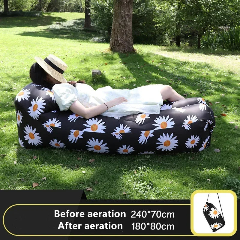 Portable Air Sofa with Small Storage Volume, Inflatable Sofa, Amphibious Seat,Travel, Hiking, Picnic Supplies, Camping Equi