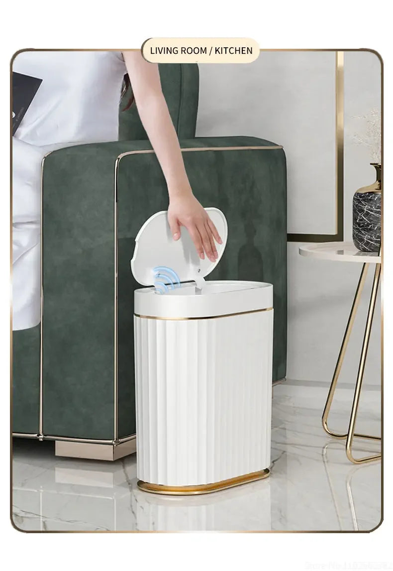 Electronic Automatic Smart Sensor Garbage Bin Household 7L/9L Smart Trash Can Toilet Waste Garbage Can for Kitchen Bathroom