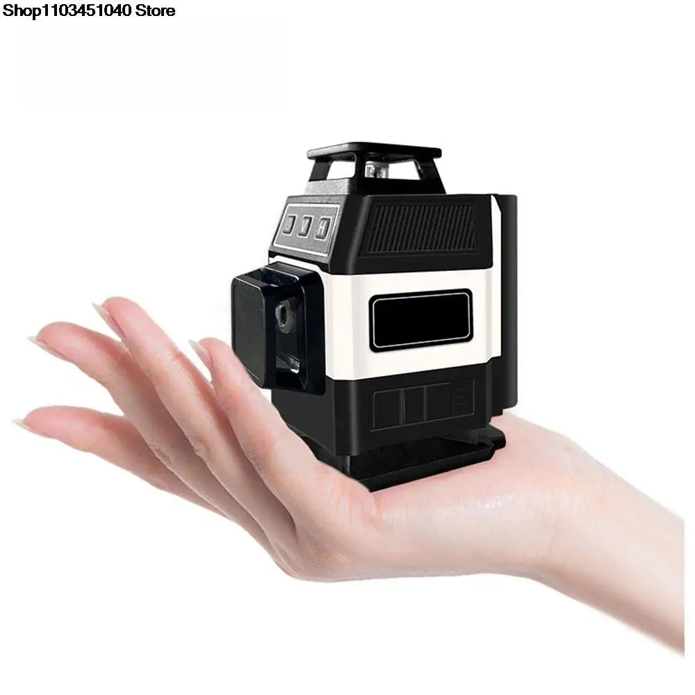 16 Lines Mini 4D Laser Level Green Lines Self-Leveling Horizontal and Vertical Powerful Green Beams Laser Level