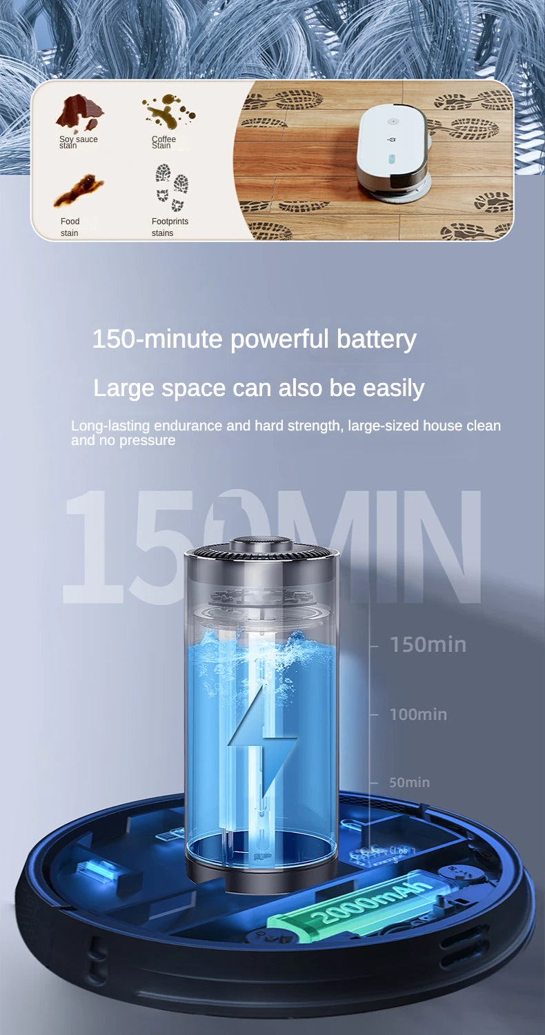 Smart Mopping Robot Sweeping Robot Household Full Automatic Mopping Washing Dedusting Clean Mop Machine Robot Cleaner