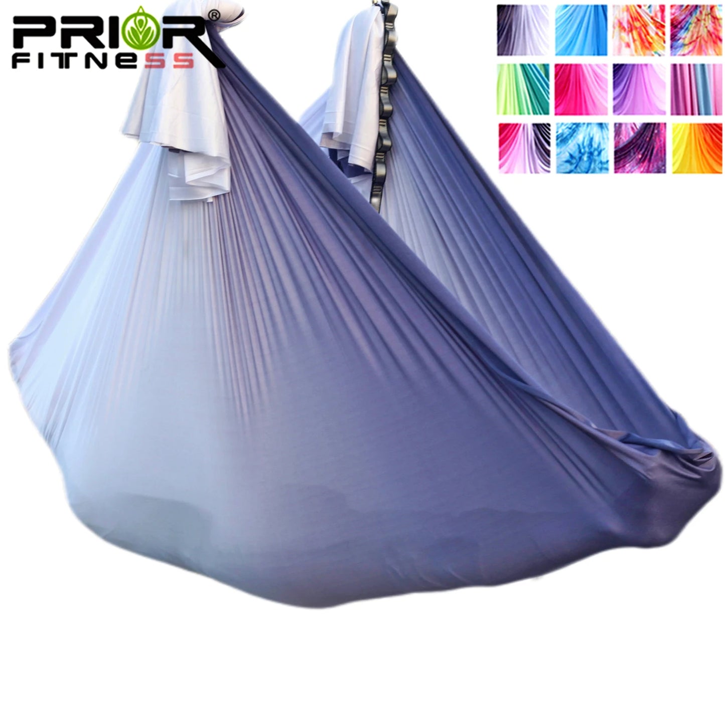 4m Aerial Yoga Hammock Fabric Ombre Aerial silks Gradient Color Yoga Fitness Stretch Belt For GYM Indoor Yoga Studio