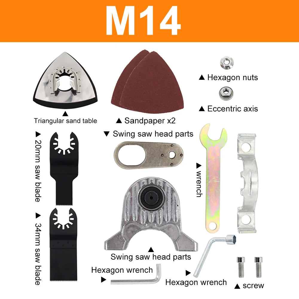 Angle Grinder Conversion Universal Head Adapter M10/14 Thread for 100 125 Type Angle Grinder Polisher Polishing Oscillating Tool