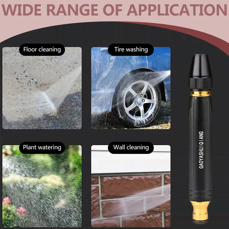 Household High-Pressure Water Gun Car Wash Water Car Wash Nozzle Diamond Water Watering Pipe Car Wash Gun Cleaning Tools