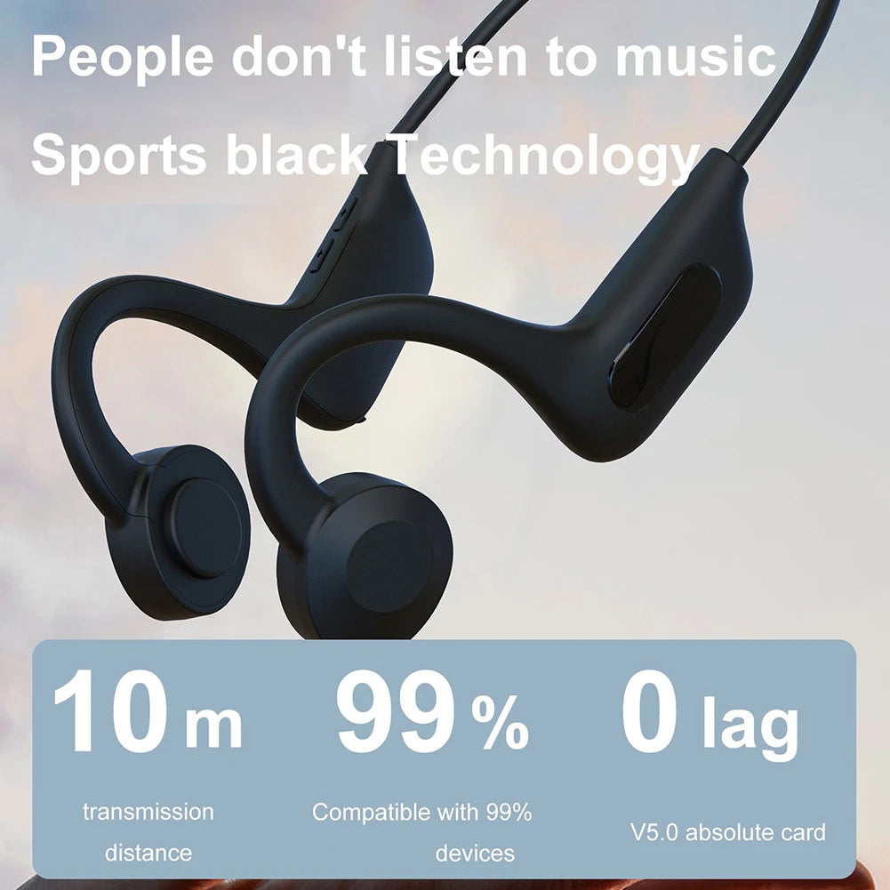 YYK-Q33 Bone Conduction Translation Earbuds 144 Languages Bluetooth Bone Conduction Earphones Real-time Two-Way Earbud Headphone