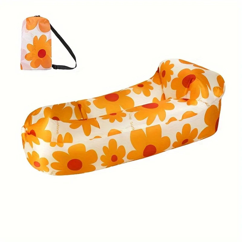 Outdoor Lazy Inflatable Sofa For Nap, Portable Air Mattress For Picnic, Camping Inflatable Mattress, Air Bed For Music Festival