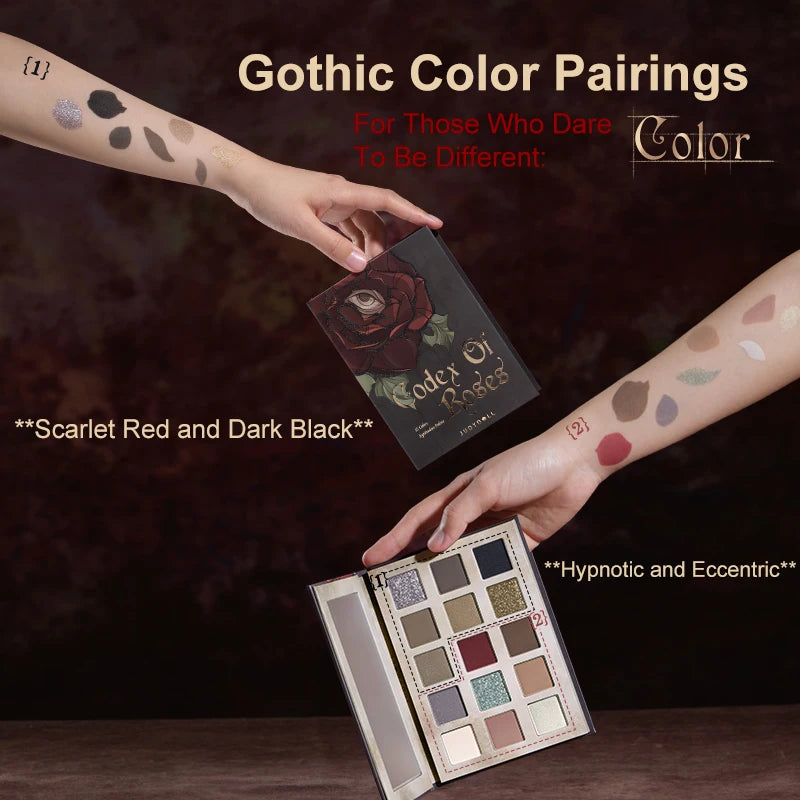 Judydoll Halloween Limited Fifteen-Color Eyeshadow Palette Daily Light Makeup Rose Matte Color Earth Color