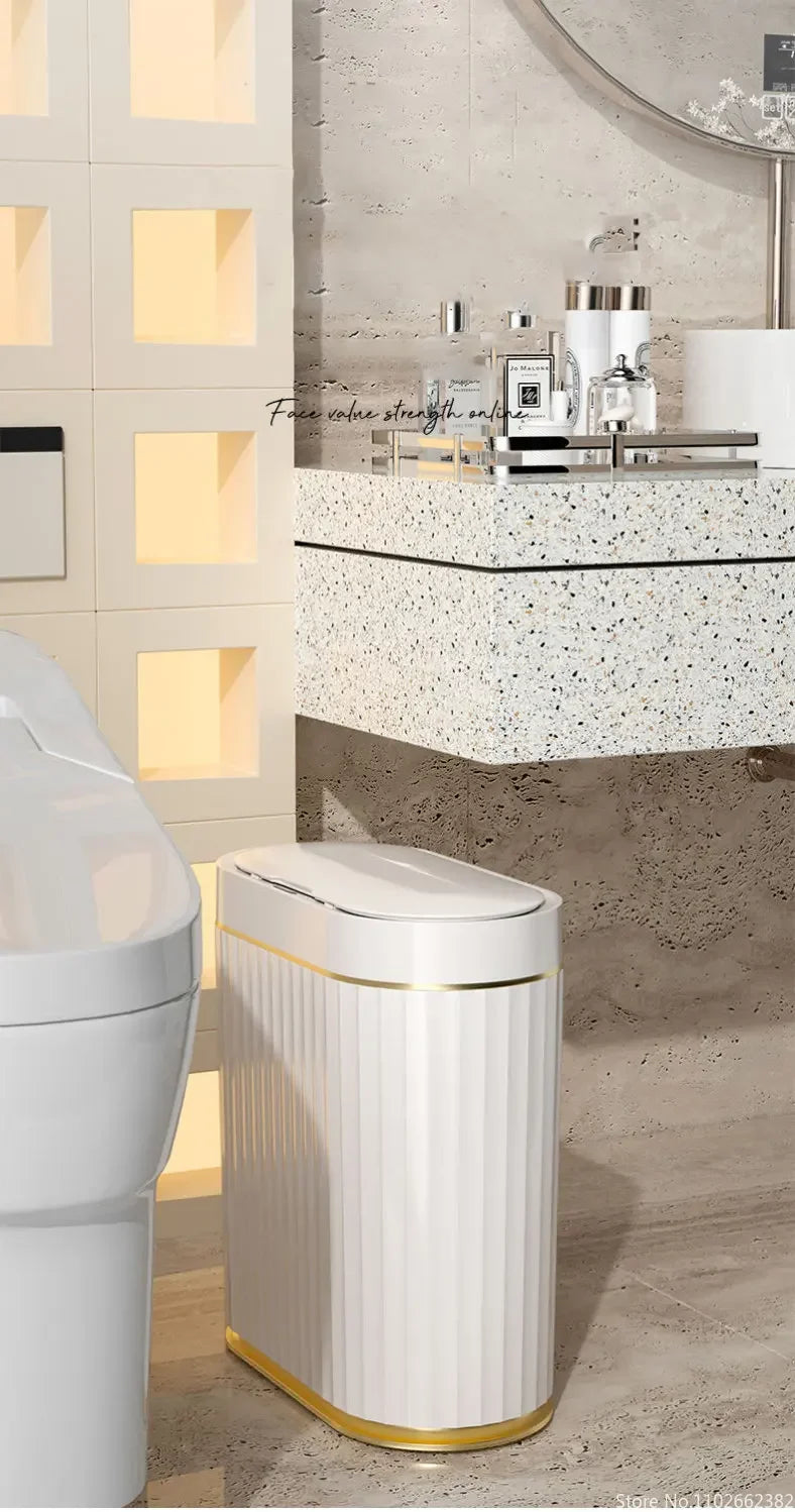 Electronic Automatic Smart Sensor Garbage Bin Household 7L/9L Smart Trash Can Toilet Waste Garbage Can for Kitchen Bathroom