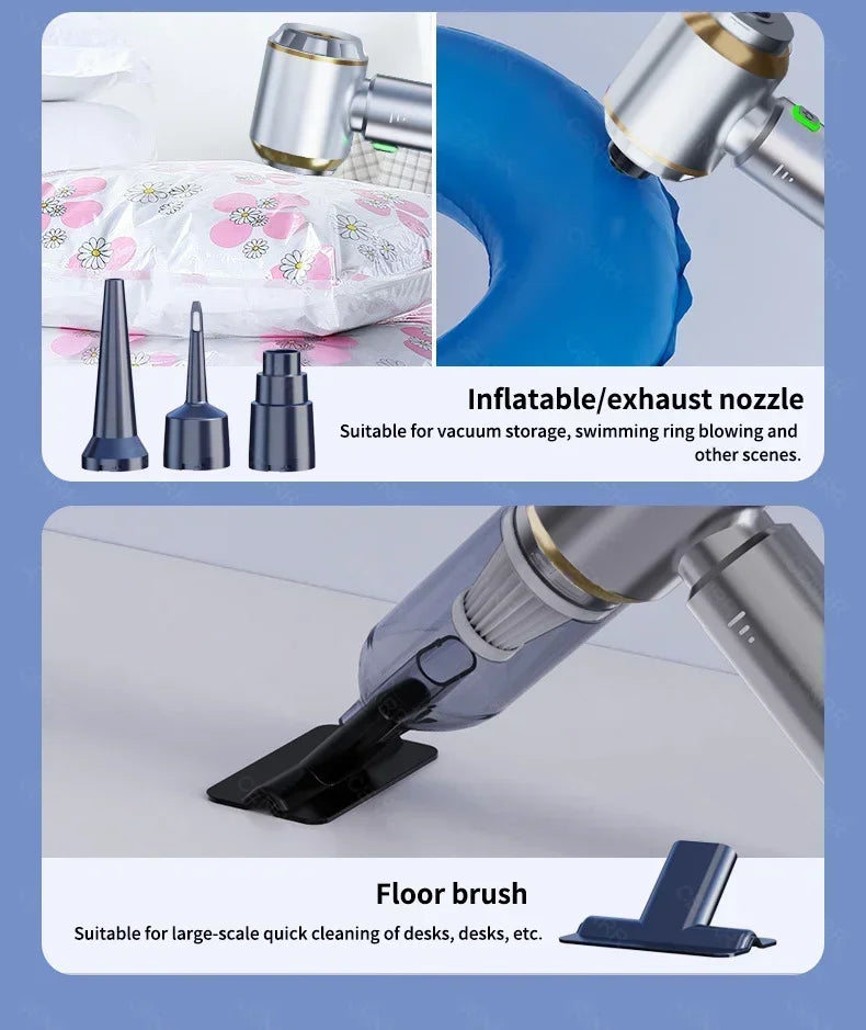 CENRR 998000PA Car Vacuum Cleaner Strong Suction Cordless Wireless Cleaner Handheld Portable Vacuum Cleaner Cleaning Machine