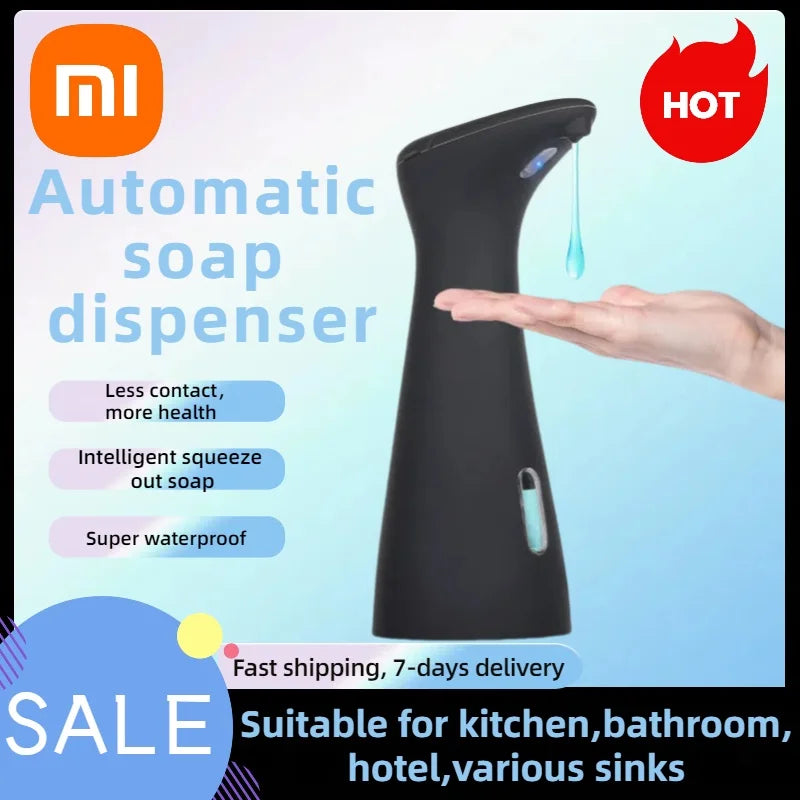 Xiaomi Automatic Sensor Soap Dispenser Infrared Sensing 6.76 oz Battery Powered for Bathroom Kitchen Sink Hotel and Restaurant