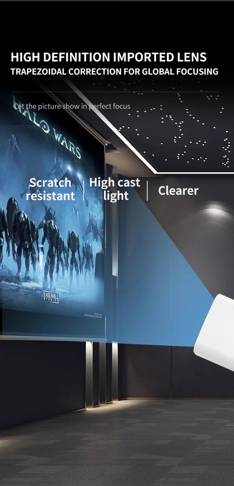 P30 PRO Smart Mini Projector Android 11 WiFi6 Support 4K 1080P BT5.0 Projector 1280*720P Home Cinema Portable Projector