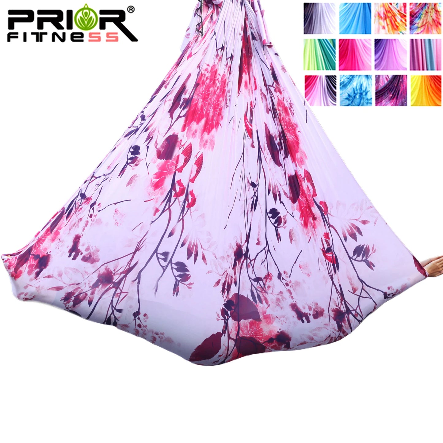 4m Aerial Yoga Hammock Fabric Ombre Aerial silks Gradient Color Yoga Fitness Stretch Belt For GYM Indoor Yoga Studio