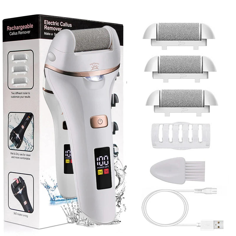 Rechargeable Electric Foot File Callus Remover Machine Pedicure Device Foot Care Tools Feet For Heels Remove Dead Skin brand new