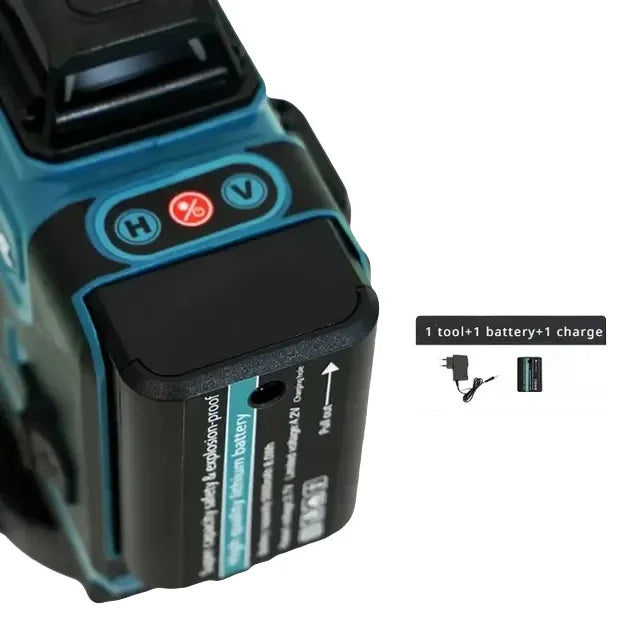 Makita 3D-4D 16Lines Laser Level 12V MAX CXT XPT Lithium-Ion Self-Leveling 360° 3-Plane Green Laser Level Measuring Instrument