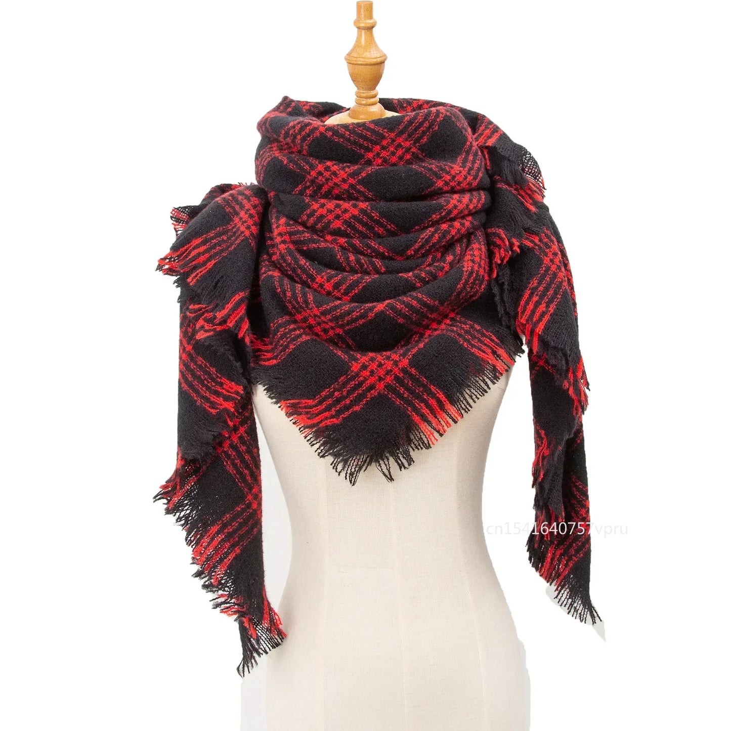 Newest Designer Scarf women luxury Plaid Scarves Shawls Brand Knitted Cashmere Bufandas Invierno Mujer Fashion Bandana Wrap