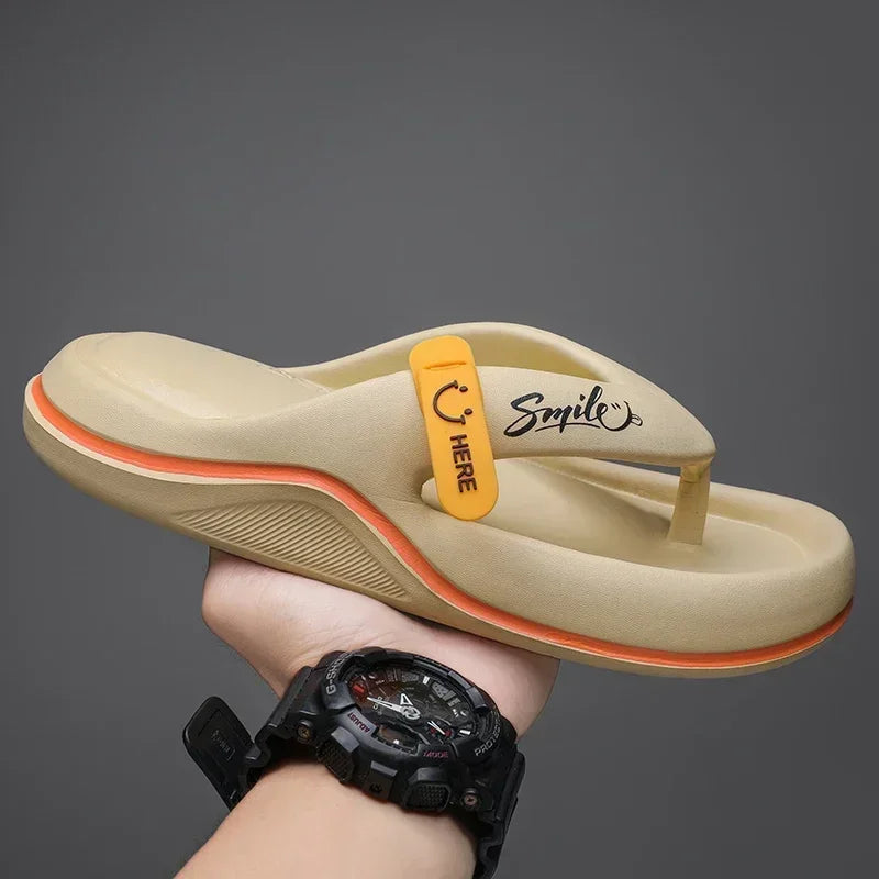 Living Room Slippers Man 2024 Men's Summer Sandals for Men Adult Men's Sandal Flip-flops House Shoes Brand Slippers Luxury Flop