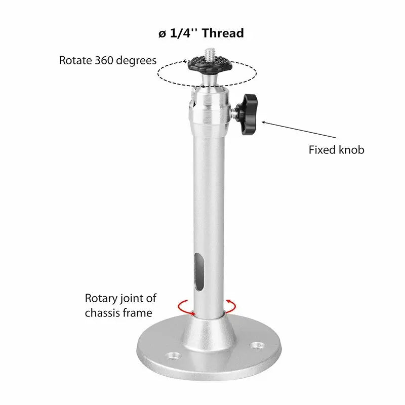 Portable Projector Bracket 360° Rotatable Ceiling Wall Mount Beamer Holder Aluminium compatable for HY300 HY320 Beam Projector