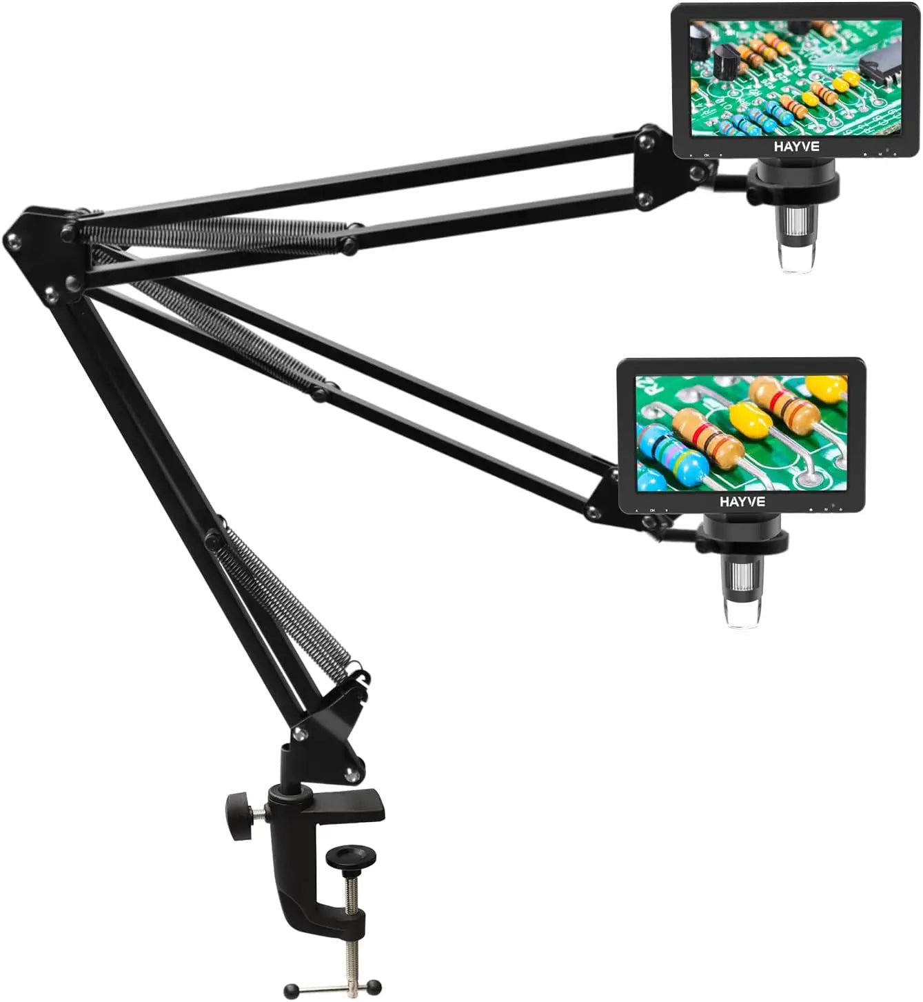 RIEVBCAU Flexible Microscope Arm Stand,Adjustable Metal Bracket Coin Microscope Mount Compatible with DM4 DM7 DM9 MS1 MS3
