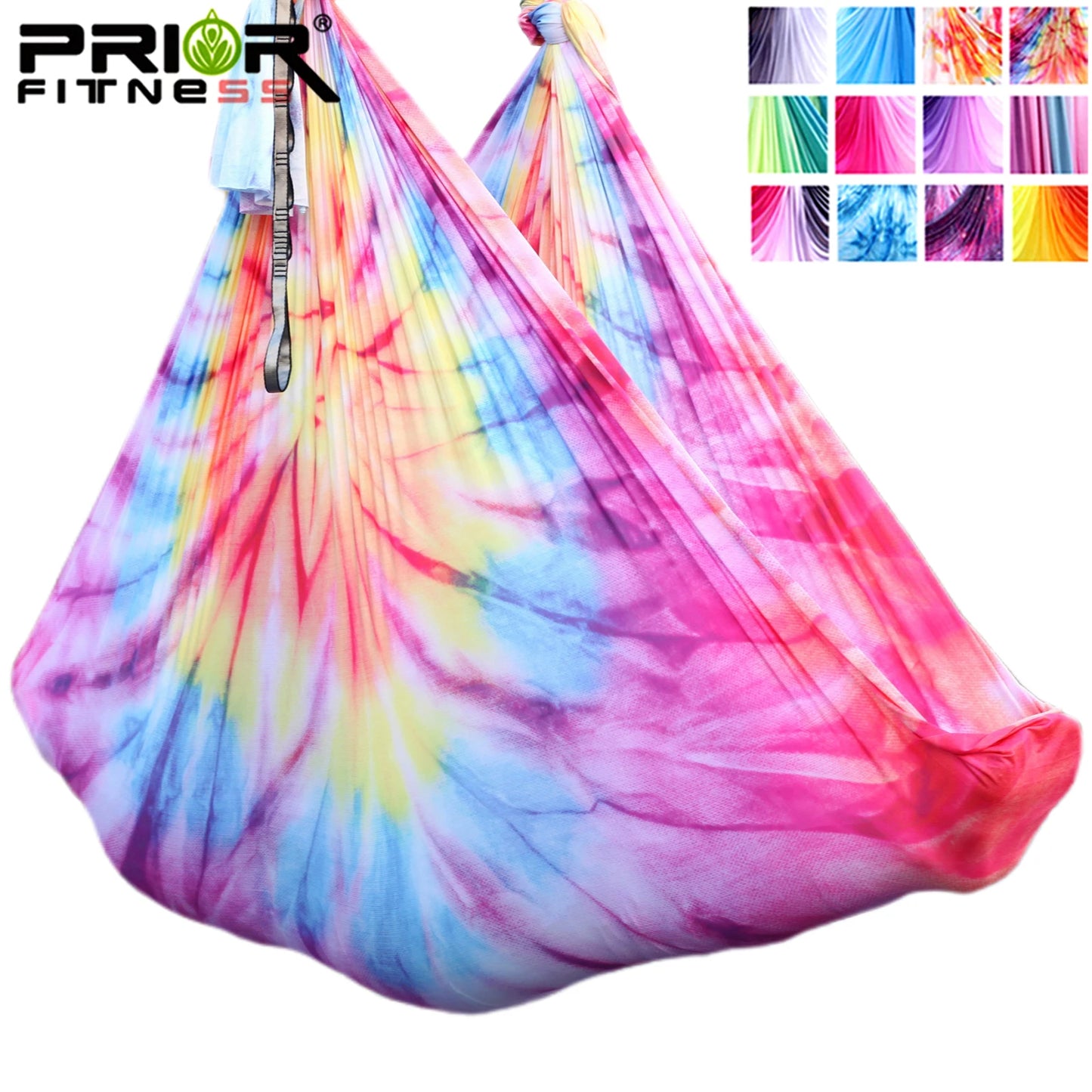 4m Aerial Yoga Hammock Fabric Ombre Aerial silks Gradient Color Yoga Fitness Stretch Belt For GYM Indoor Yoga Studio