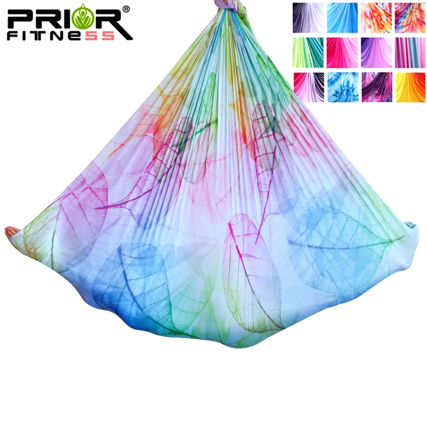 4m Aerial Yoga Hammock Fabric Ombre Aerial silks Gradient Color Yoga Fitness Stretch Belt For GYM Indoor Yoga Studio